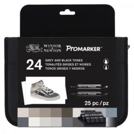   ProMarker® Grey and black tones set 24 db, filctoll készlet.,