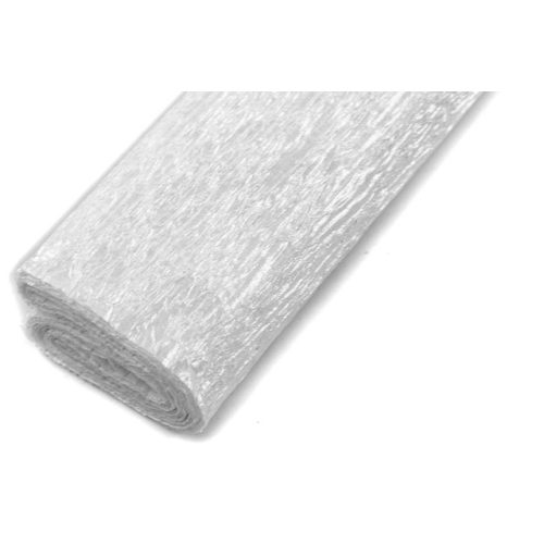 Krepp papír (0,5x2m) gyöngyház fehér 101