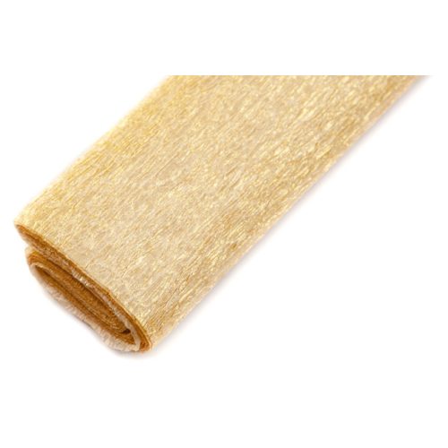 Krepp papír (0,5x2m) gyöngyház arany 103