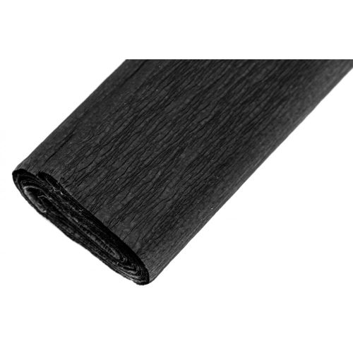 Krepp papír (0,5x2m) fekete 30
