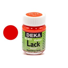 Deka Color Lack, fényes akrilfesték, 25ml, piros