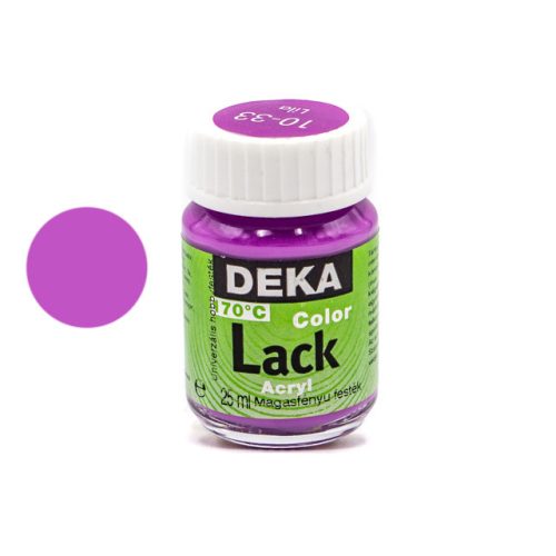 Deka Color Lack, fényes akrilfesték, 25ml, lila