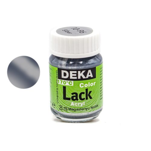 Deka Color Lack, fényes akrilfesték, 25ml, ezüst