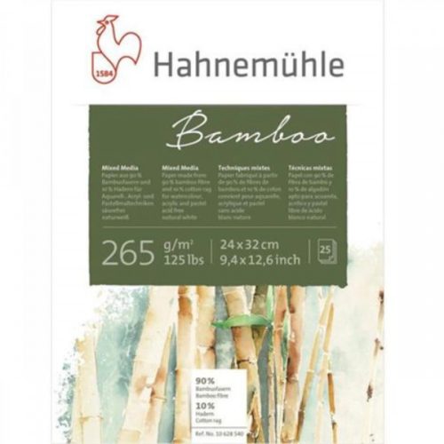 Hahnemühle Bamboo tömb kevert technikákhoz 24x32cm 25lap, 265g/m2, savmentes