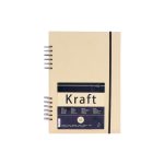 Hahnemühle Kraft Paper Sketch book&booklet, spirálos 120g/m2, 80lap, méret: A5