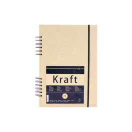   Hahnemühle Kraft Paper Sketch book&booklet, spirálos 120g/m2, 80lap, méret: A5