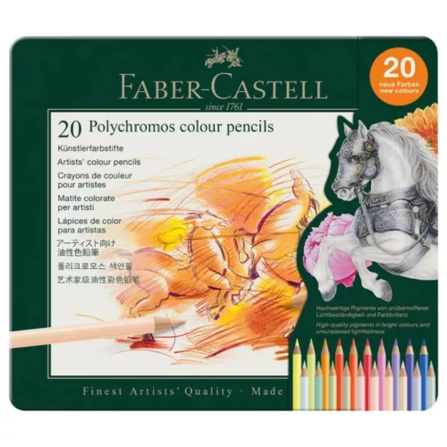 Faber-Castell Polychromos ceruza készlet 20db, fémdobozos