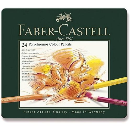 Faber-Castell Polychromos ceruza készlet 24db, fémdobozos