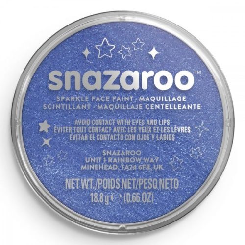 Snazaroo arcfesték, 18ml, csillogó kék