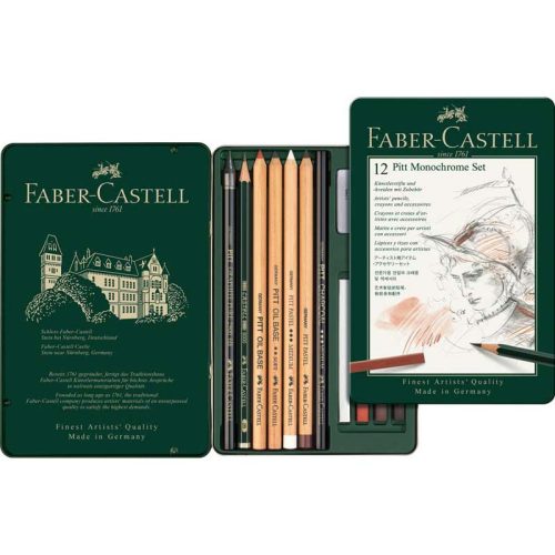 Faber-Castell PITT Monochrome készlet 12db-os 