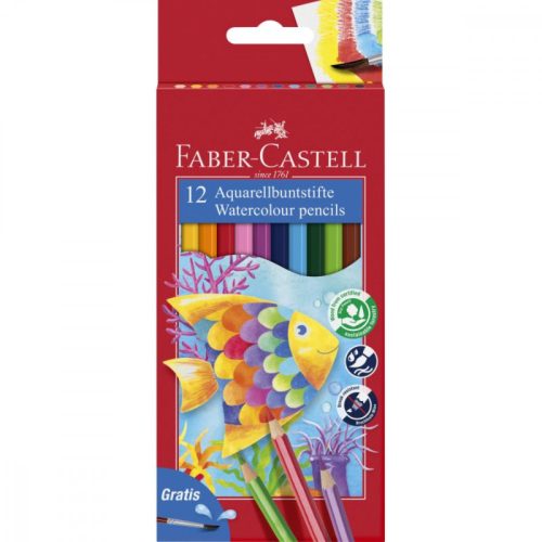 Faber-Castell akvarell színes ceruza készlet - 12db