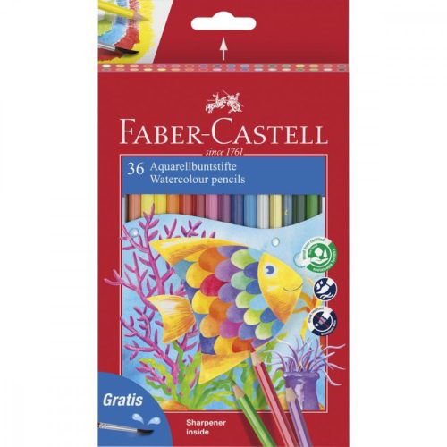 Faber-Castell akvarell színes ceruza készlet - 36db