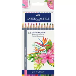  Faber-Castell Goldfaber Aqua akvarell ceruza 12db - Tropical Blossoms