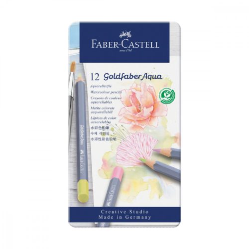Faber-Castell Goldfaber Aqua akvarell ceruza pasztell színek 12db
