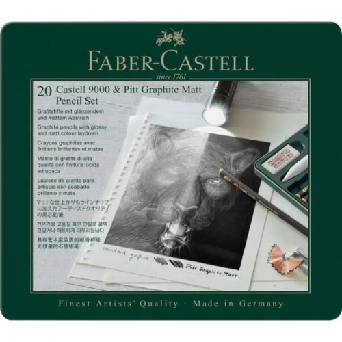 Faber-Castell Pitt Matt & Castell 9000 grafitceruza készlet - 20db