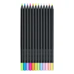 Faber-Castell színes ceruza készlet - Black Edition Neon + pasztell- 12db