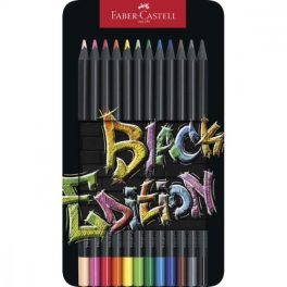   Faber-Castell színes ceruza készlet - Black Edition - 12db fém dobozban