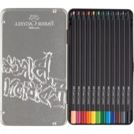   Faber-Castell színes ceruza készlet - Black Edition - 12db fém dobozban
