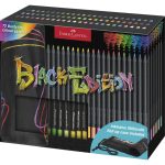 Faber-Castell színes ceruza készlet - Black Edition - 72db tekercses tolltartóban