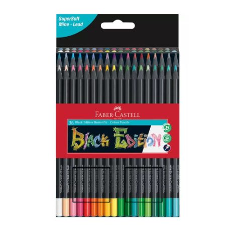 Faber-Castell színes ceruza készlet - Black Edition - 36db