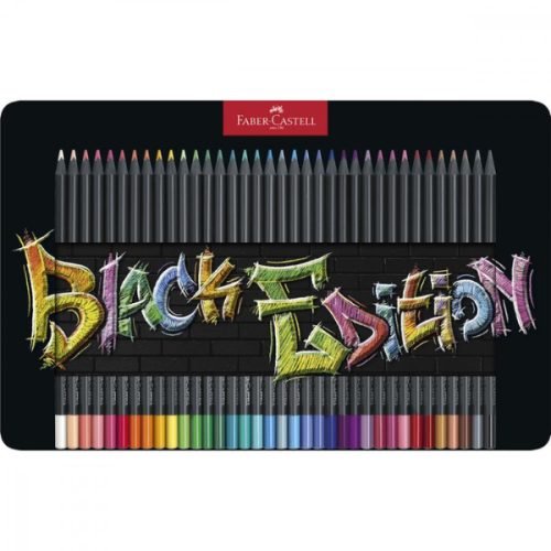 Faber-Castell színes ceruza készlet - Black Edition - 36db fém dobozban