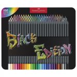 Faber-Castell színes ceruza készlet - Black Edition - 100db fém dobozban