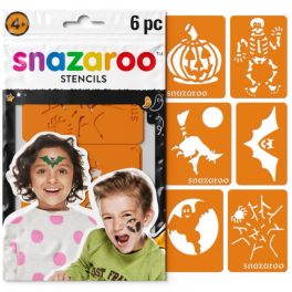Snazaroo arcfestő sablon szett 6db - Halloween