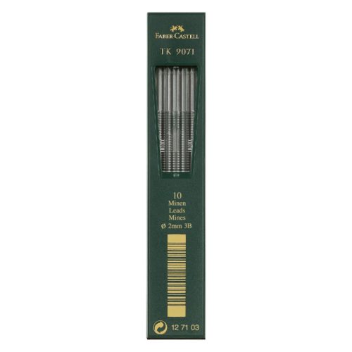 Faber-Castell TK 9071 töltőceruza betét 2 mm, 3B - 10db