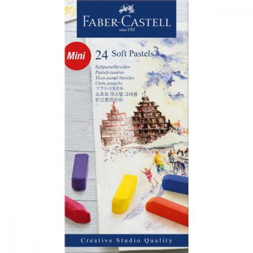 Faber-Castell porpasztell MINI kréta készlet, 24 db feles méret