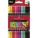 Faber-Castell kétvégű filctoll készlet NEON 10db