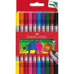 Faber-Castell kétvégű filctoll készlet 10db