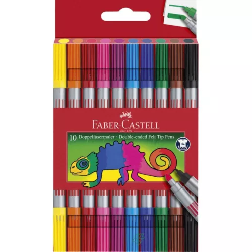 Faber-Castell kétvégű filctoll készlet 10db