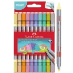Faber-Castell kétvégű filctoll készlet pasztell színek 10db