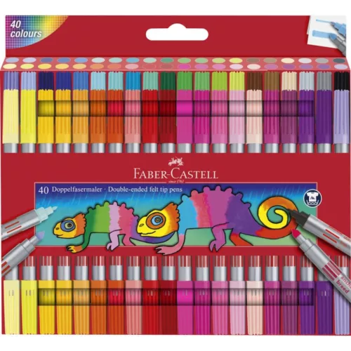 Faber-Castell kétvégű filctoll készlet 40db