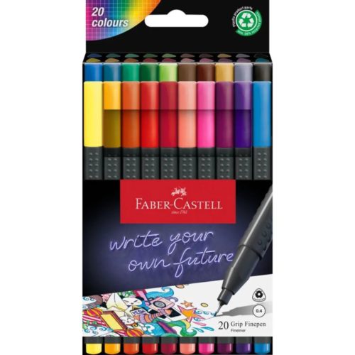 Faber-Castell GRIP tűfilc készlet 0,4mm - 20db