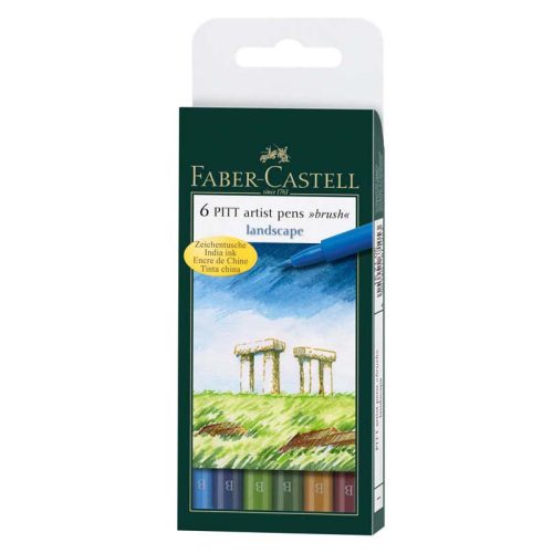 Faber-Castell Pitt művész filc B 6db tájkép szín