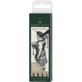 Faber-Castell Pitt művész filc 4 db fekete válogatás