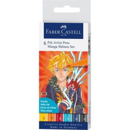   Faber-Castell Pitt művész filctoll MANGA "Shônen" 6db-os