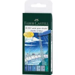 Faber-Castell Pitt művész filc 6db "brush" kék árnyalat