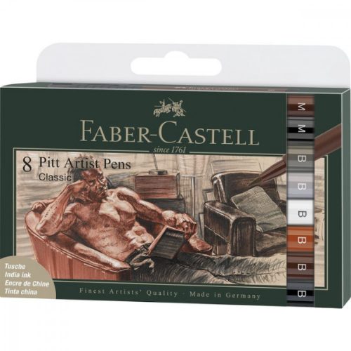 Faber-Castell Pitt Artist filckészlet, 8db - Klasszikus válogatás