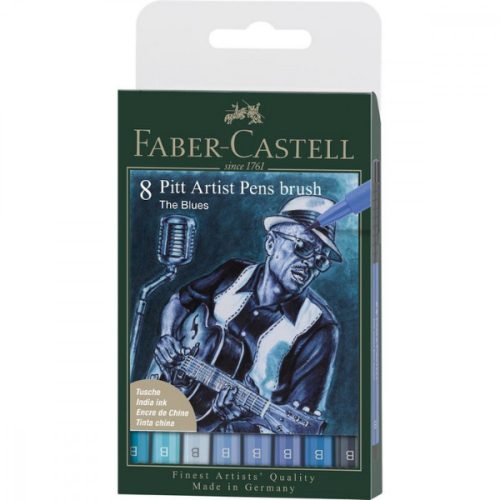 Faber-Castell Pitt Artist ecsetfilc készlet, 8db - Blues