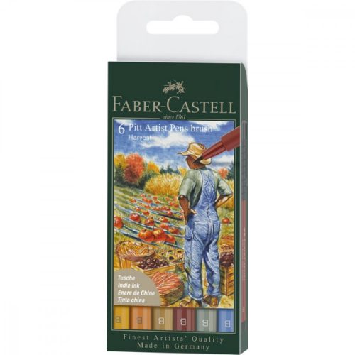 Faber-Castell Pitt Artist ecsetfilc készlet, 6db - aratás