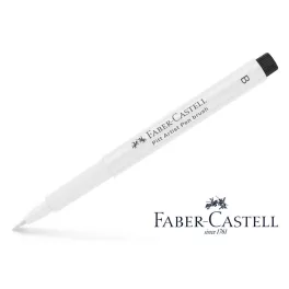   Pitt művészfilc B (ecsetvégű), fehér - white *101 Faber-Castell