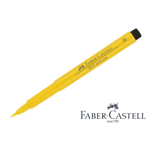 Pitt művészfilc B (ecsetvégű), kadmium sárga - cadmium yellow *107 Faber-Castell