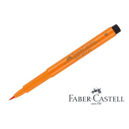 Pitt művészfilc B (ecsetvégű), középsárga - orange glaze *113 Faber-Castell
