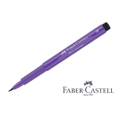 Pitt művészfilc B (ecsetvégű), bíbor lila - purple violet *136 Faber-Castell