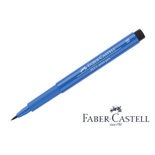 Pitt művészfilc B (ecsetvégű), kobalt kék - cobalt blue *143 Faber-Castell