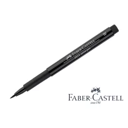   Pitt művészfilc B (ecsetvégű), fekete - black *199 Faber-Castell
