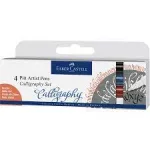 Faber-Castell Pitt filc készlet kalligráfiához C (2,5mm), 4db alap színek