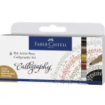 Faber-Castell Pitt filc készlet kalligráfiához C (2,5mm), 6db 